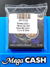 Collectible Coins Terra 2021 Tokelau Colour & Glow 1oz Silver SEALED!